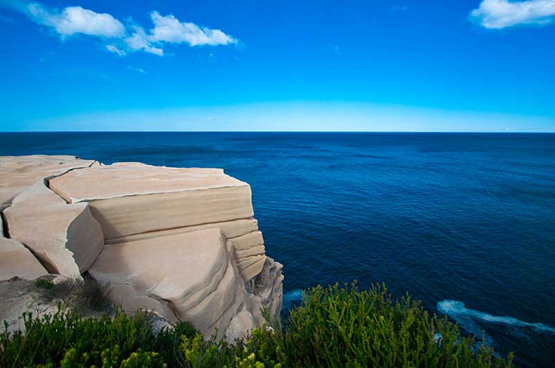 Wedding cake rock feature on the east Australian coast